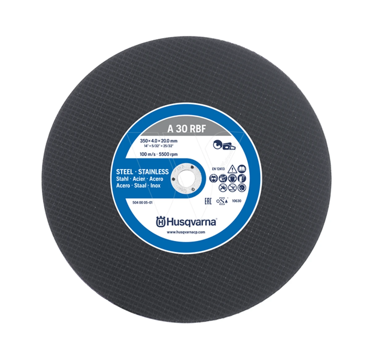 Husqvarna Doorslijpschijf 350 Staal 20mm 3 Husqvarna Doorslijpschijf 350 Staal 20mm